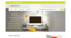 Desktop Screenshot of organizing-etc.com